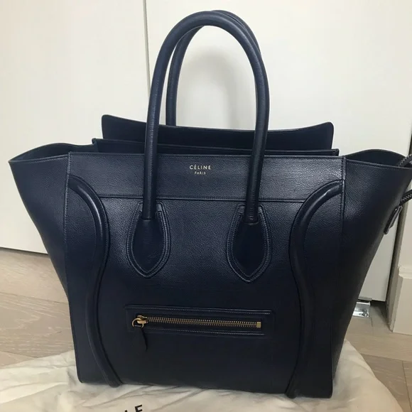 Celine Large Navy Tote - Picture 3 of 5